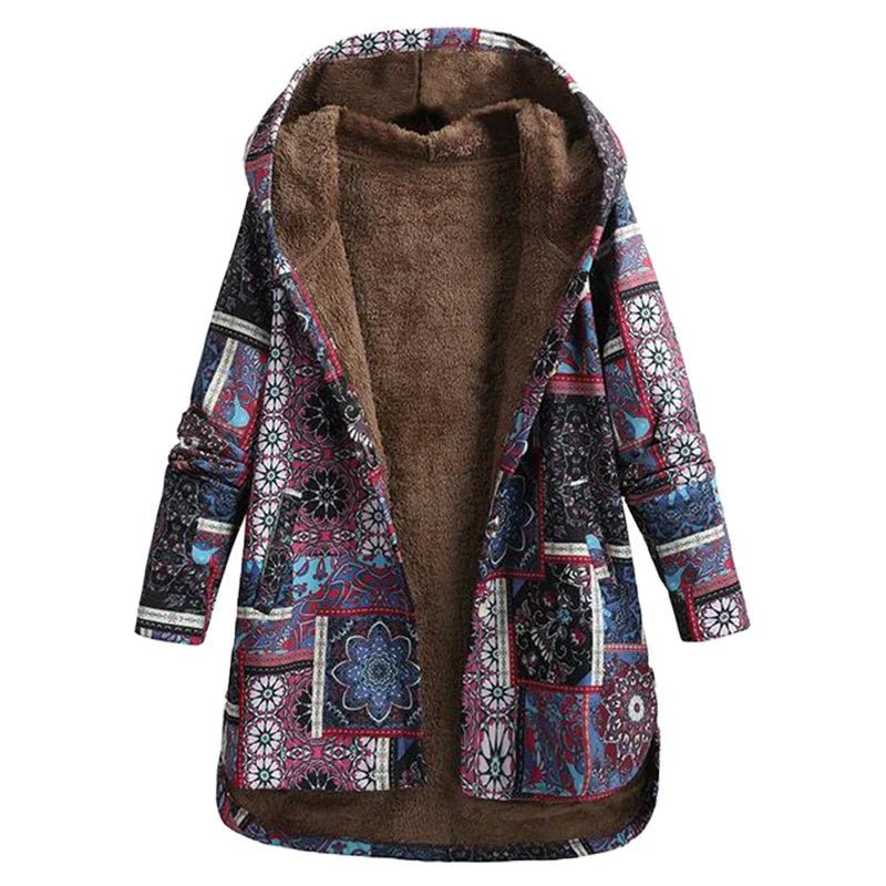 VORINAVintage Hooded Winter CoatWomen's Coats