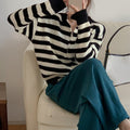 Vorina Luxury FashionVintage Striped SweaterWomens