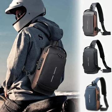 Icon™ Tasche | Neues Design Crossbody SideBag Anti-Diebstahl mit Ladegerät