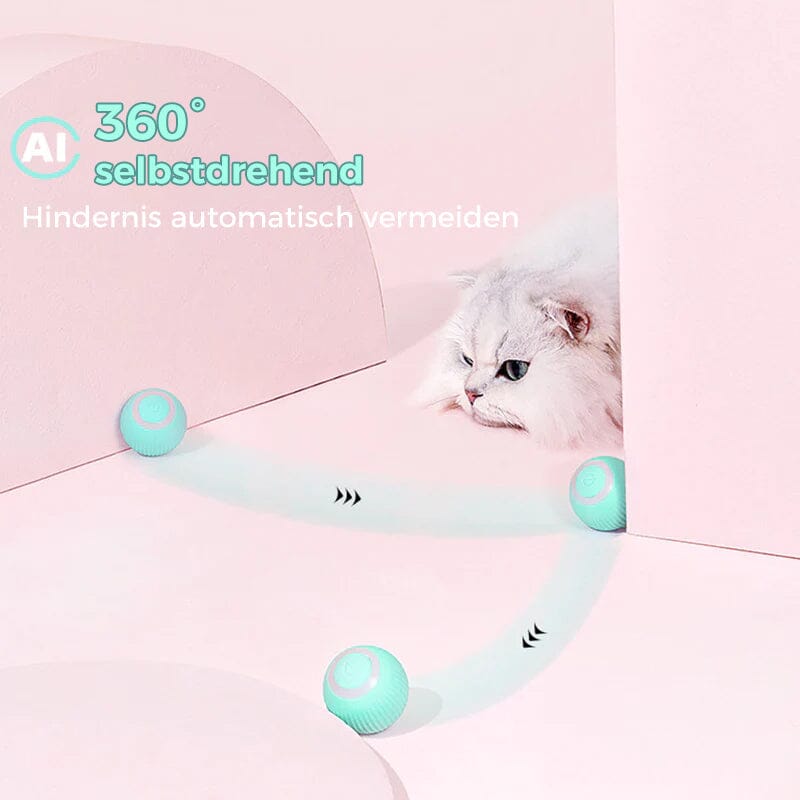 MeowMotion - De slimme, elektrische speelbal die automatisch rolt en draait voor uren kattenplezier. - Kolua